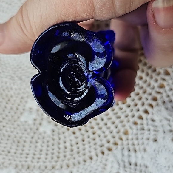 Vintage Boyd Glass cobalt Blue Chuckles the Clown - Picture 7 of 8